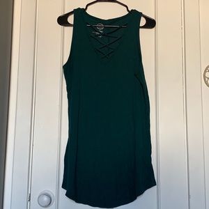 Gem long swing tank w. criss cross design